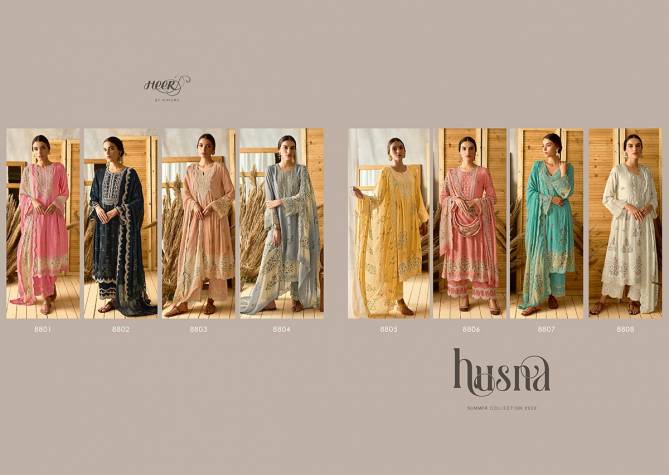 Husna Heer Heavy Designer Fancy Festive Wear Latest Salwar Suit Collection